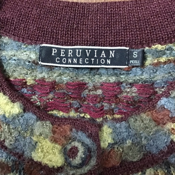 Peruvian Connection | Alpaca Blend Cardigan Small - Picture 2 of 5